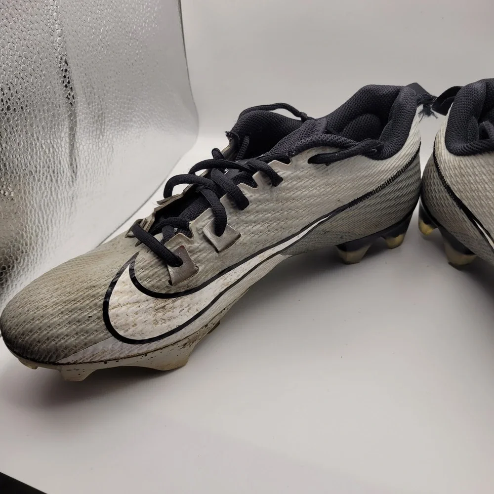 Nike Vapor Edge Pro 360 Grey Black Football Cleats DA5455-002 Mens 9.5
